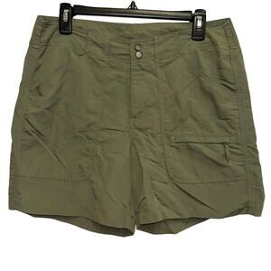 Bimini Bay Cargo Shorts Womens Size‎ 8 Olive Green Utility Hiking Fishing